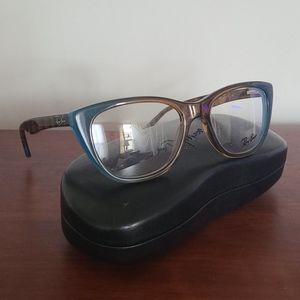 Ray Ban Frames - Tortoise & Azure Blue